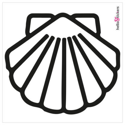 stickers-autocollant-coquille-saint-jacques-de-compostelle-ref