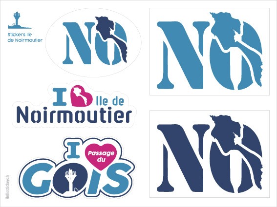 Autocollant stickers Passage du Gois Ile de Noirmoutier