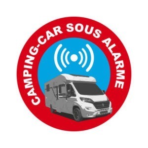 Sticker autocollant alarme camping car dissuasif amazon