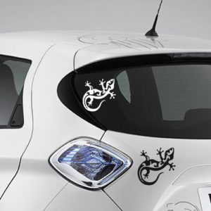 Sticker autocollant Gecko lézard type tatouage pour voiture, vitre, mur
