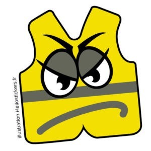 Gilets jaunes en colère stickers autocollants humour gilets jaunes autocollants en planche badges gilets jaunes