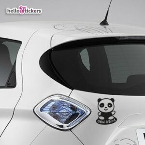 050119b panda stickers autocollants Bébé à Bord panda Winnie Disney