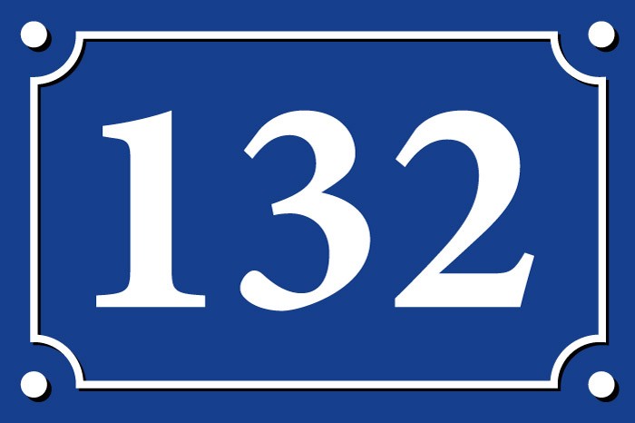 080119 sticker numéro de rue personnalisé autocollant adhésif pour porte boîtes au lettres poubelles