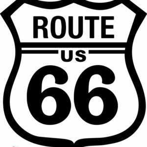 200119 road 66 stickers autocollant usa road66 amerique harley davidson autocollant