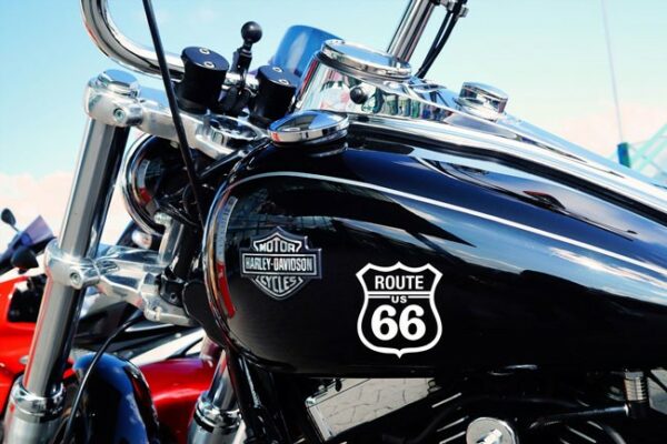 Autocollant road 66 US sticker route 66 pour déco portes, motos - ref 200119 – Image 3