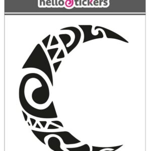 stickers symboles tribal art tribal demie-lune deco autocollants 300319