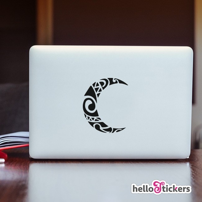 stickers symboles tribal art tribal demie-lune deco pc mac ordinateurs téléphones portables