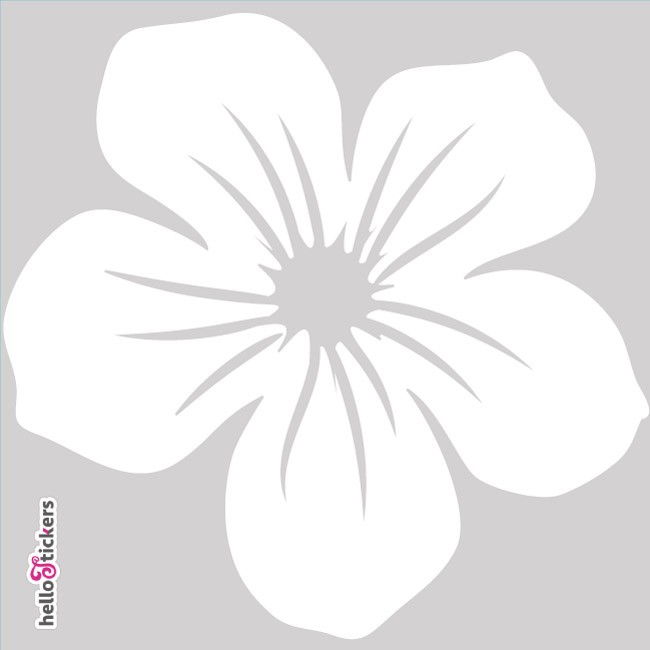 Autocollant fleur hawai sticker tribal - ref 010619 - Stickers