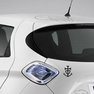 sticker autocollant croix camarguaise camargue voiture vitre murs boites aux lettres noir blanc
