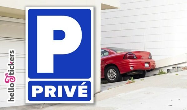 Stickers autocollants parking privé interdit défense de stationner