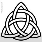 Sticker autocollant symboles celtiques nœud celtique
