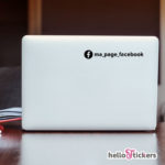autocollant page Facebook personnalisée réseaux sociaux adhésif de votre adresse facebook avec logo Stickerpour véhicules ordinateurs vitrines
