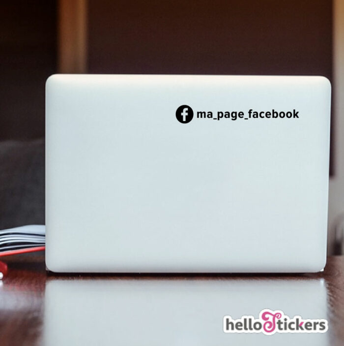 autocollant page Facebook personnalisée réseaux sociaux adhésif de votre adresse facebook avec logo Stickerpour véhicules ordinateurs vitrines