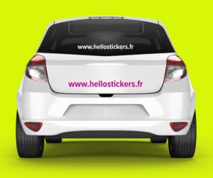 150122 sticker autocollant site internet personnalisable, site web personnalisé pour voiture véhicule ou vitrine