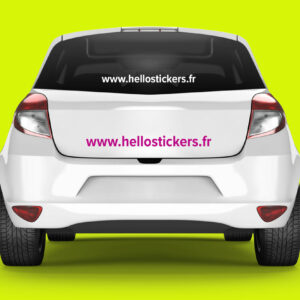 150122 sticker autocollant site internet personnalisable, site web personnalisé pour voiture véhicule ou vitrine