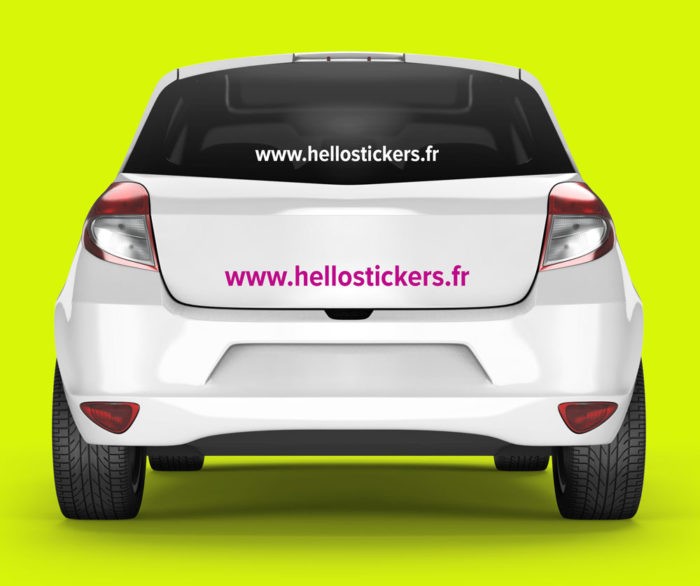 150122 sticker autocollant site internet personnalisable, site web personnalisé pour voiture véhicule ou vitrine