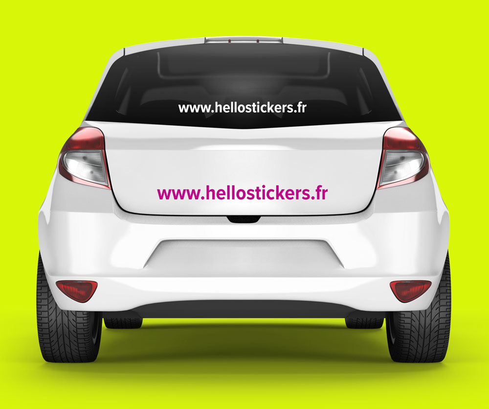 Sticker autocollant site internet personnalisable adresse url web www - ref  150122 - Stickers Autocollants personnalisés