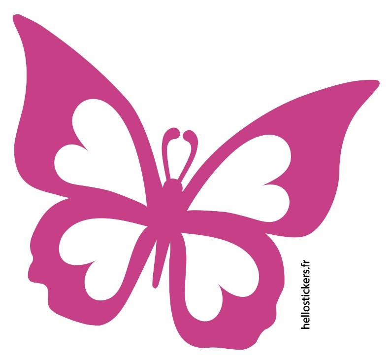 Sticker papillon en vol aesthetic autocollant - ref 280822