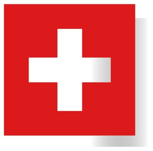 Sticker drapeau Suisse armoiries Switzerland - ref 020922