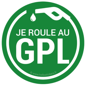 sticker je roule au gpl autocollant ref-311022