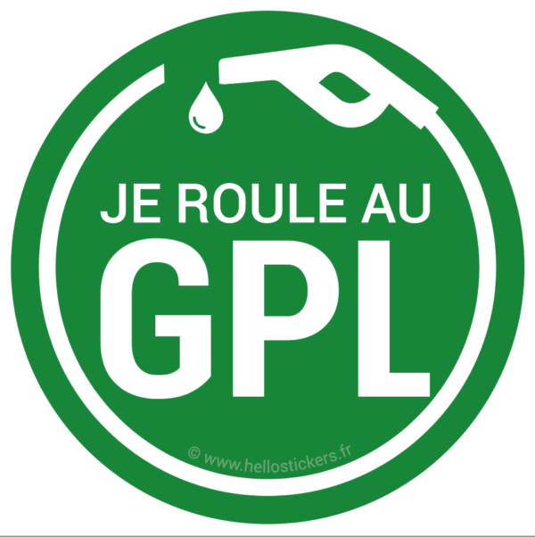 sticker je roule au gpl autocollant ref-311022