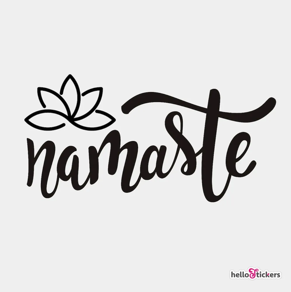 namaste chakra du cœur sticker autocollant ref 200523 - Stickers  Autocollants personnalisés