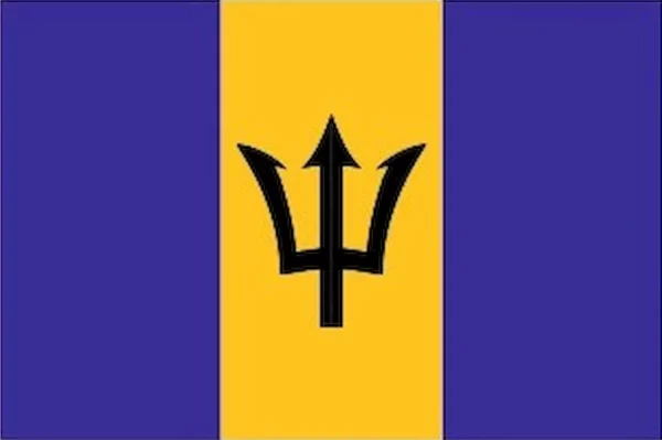 drapeau barbade sticker-autocollant