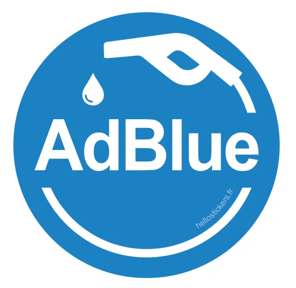 Sticker AdBlue autocollant pour trappe à carburant – vinyle haute adhérence