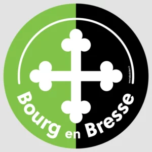 Bourg en Bresse - ain departement 01 - Sticker autocollant