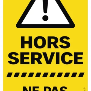 Hors service Sticker autocollant
