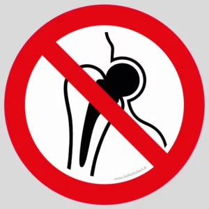 Sticker Implant Métallique Interdit Autocollant Sécurité