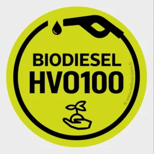 Sticker biodiesel HVO100 autocollant carburant diesel renouvelable