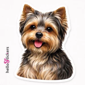 Sticker autocollant chien Yorkshire décoratif